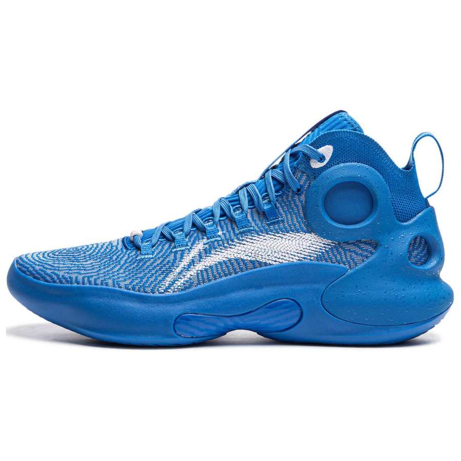 Li-Ning Li Ning Yushuai Ultra Slip Resistant Abrasion Resistant Support Mid top Basketball Shoes Men's Blue