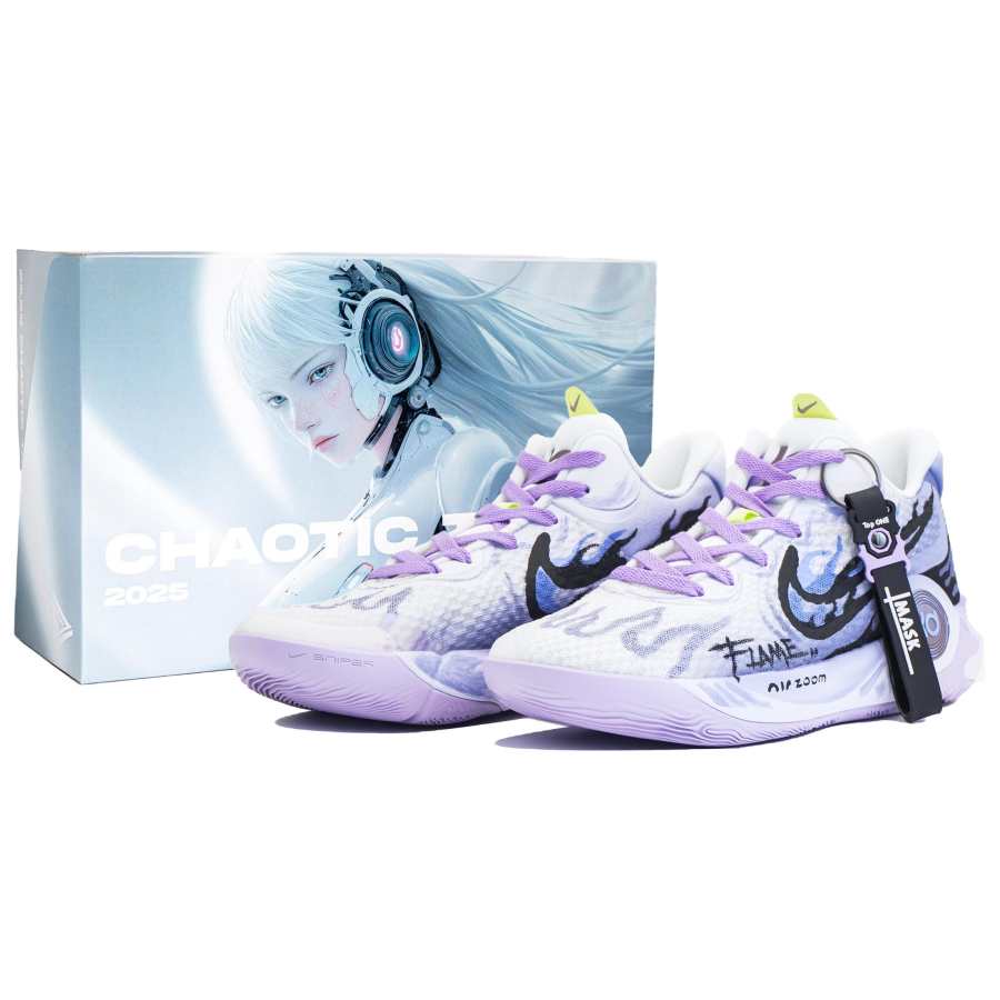 Nike Nike KD Trey 5 IX Slip Resistant Abrasion Resistant Mid top Vintage Basketball Shoes Men's Purple