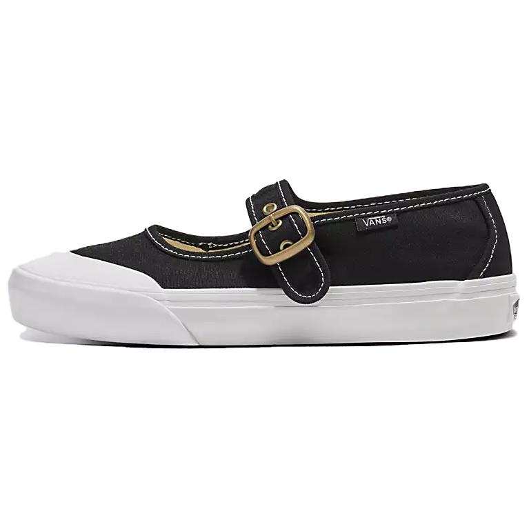 Vans Mary Jane Mary Jane Low top Canvas Shoes Unisex Black