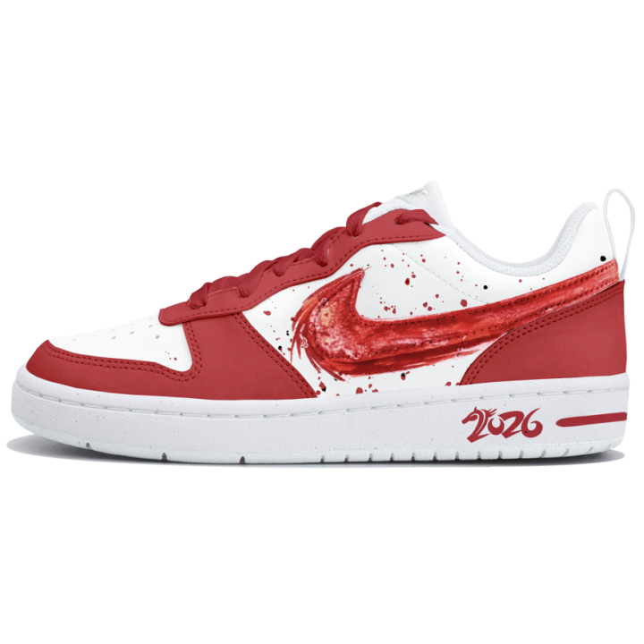 Nike Nike Court Borough 2 Low top Skateboard Shoes Women's White Red