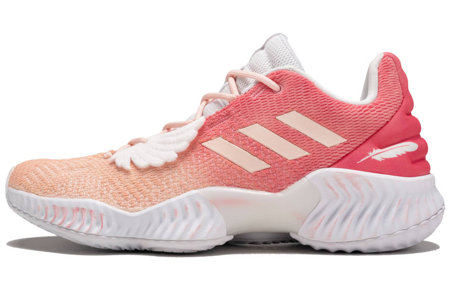 Adidas Adidas Pro Bounce 2018 Cushioning Slip Resistant Cushioning Slip Resistant Low top Basketball Shoes Men's Pink