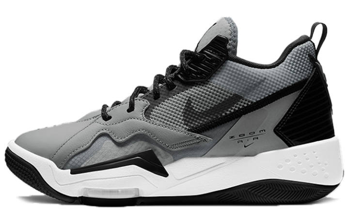 Jordan Jordan Zoom 92 Basketball Shoes Men's Mid Top Black/Gray
