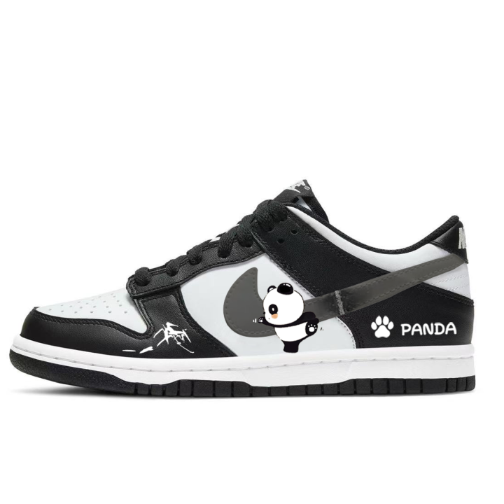 Nike Nike Dunk Abrasion Resistant Abrasion Resistant Low top Skateboard Shoes Women's Black