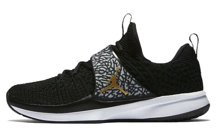 Jordan Jordan Trainer 2 Flyknit Black Metallic Gold