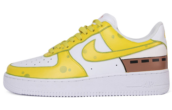 Nike Nike Air Force 1 Skateboard Shoes Men's Yellow Pink