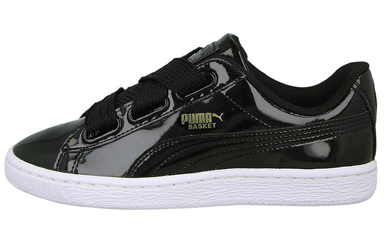 PUMA Basket Heart Patent 'Black' Women's