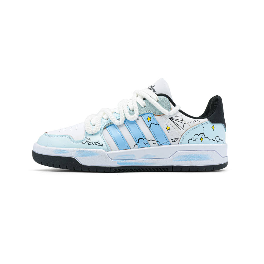 Adidas Neo Entrap Paper Kite Chasing The Clouds Abrasion Resistant Low top Vintage Basketball Shoes Unisex