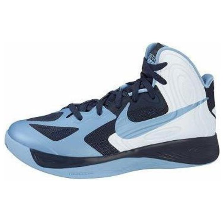 Nike Nike Slip Resistant Abrasion Resistant High top Basketball Shoes Unisex Blue White