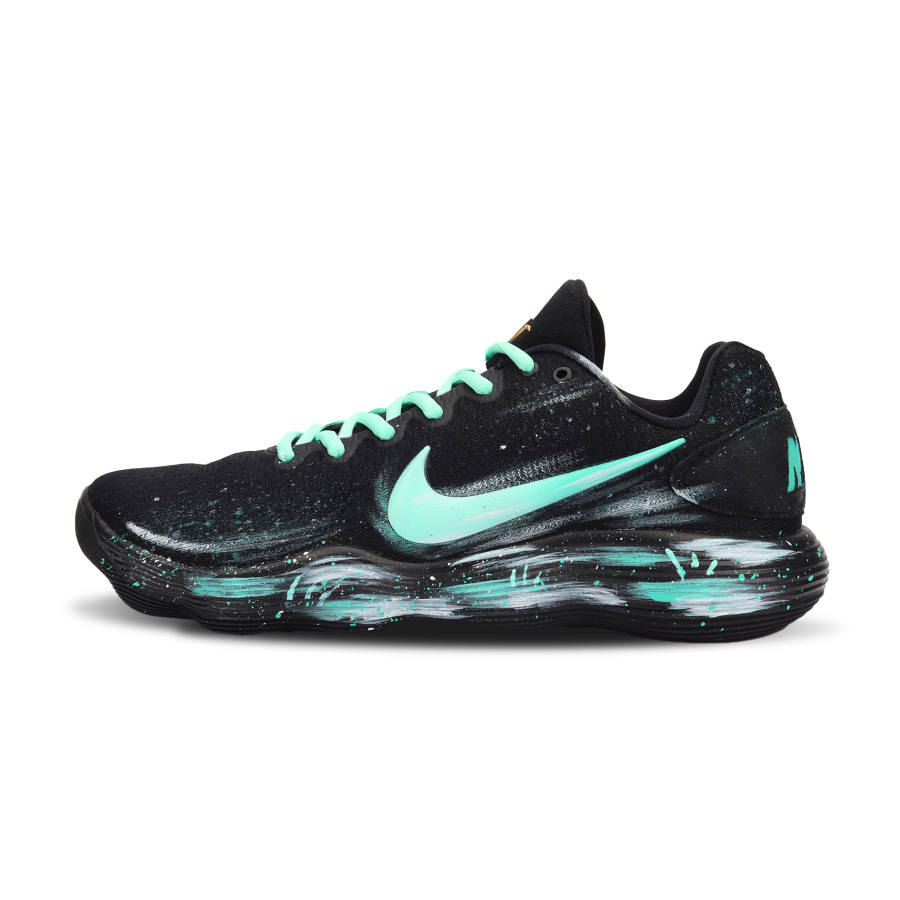 Nike Nike Hyperdunk 2017 Forest Cushioning, Wear Resistant Low top Basketball Shoes Men's Black Green