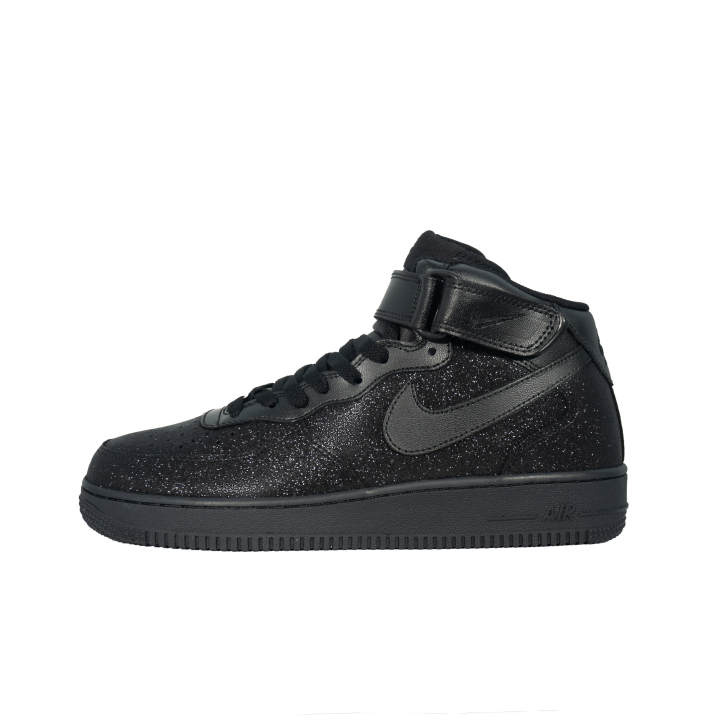 Nike Nike Air Force 1 Abrasion Resistant Mid top Skateboard Shoes Unisex Black