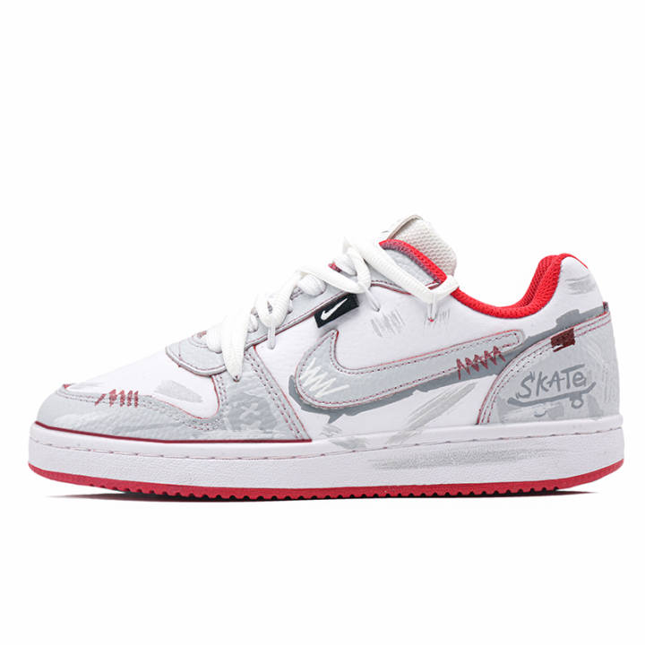 Nike Nike EBERNON Graffiti Slip Resistant Cushioning Abrasion Resistant Slip Resistant Cushioning Abrasion Resistant Low top