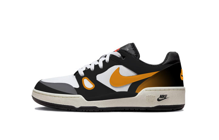 Nike Nike Full Force Black Orange Panda Cushioning, Wear Resistant Low top Skateboard Shoes Unisex Orange