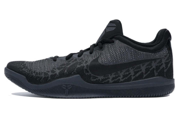 Nike Nike Mamba Rage Kobe Cushioning Slip Resistant Abrasion Resistant Coverage Low top Basketball Shoes Men's Black