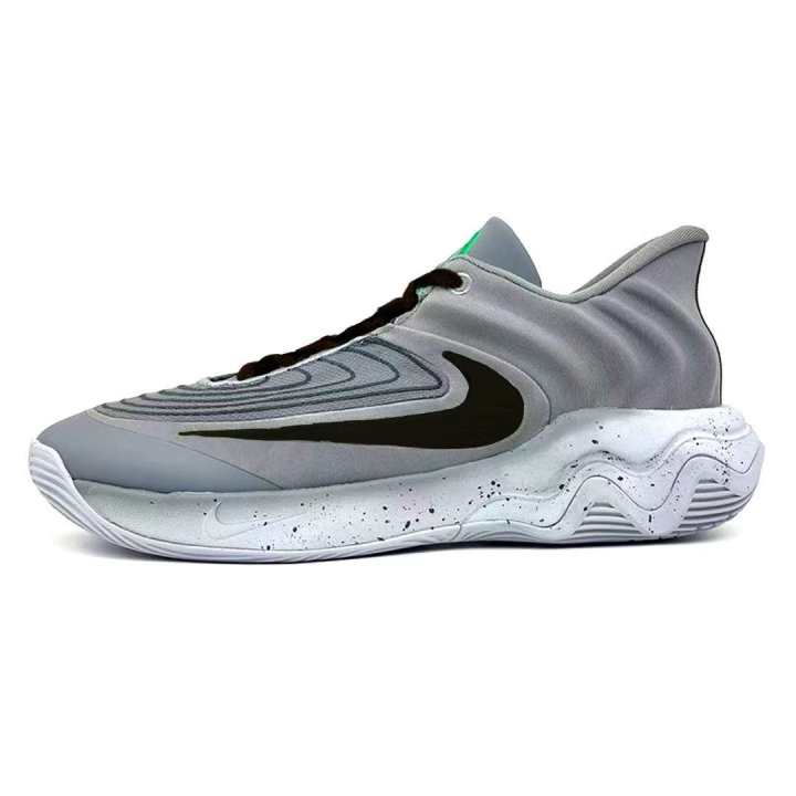 Nike Nike Giannis Immortality 4 Gray Trend Black Hook Cushioning Abrasion Resistant Cushioning, Wear Resistant Low top