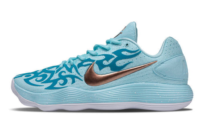 Nike Nike Hyperdunk 2017 Seal Monster Flock Low top Basketball Shoes Men's Blue White