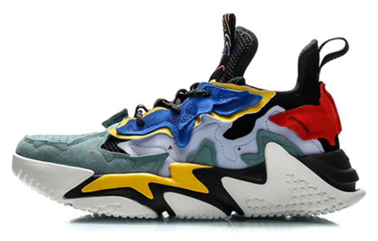 Li-Ning Li Ning Qianhangce Slip Resistant Coverage Slip Resistant Coverage Low top Vintage Basketball Shoes Men's
