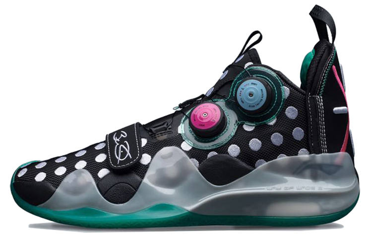 Li-Ning Li Ning WOW 8 Fabric Cushioning Slip Resistant Abrasion Resistant Breathable Rebound Mid top Basketball Shoes Men's