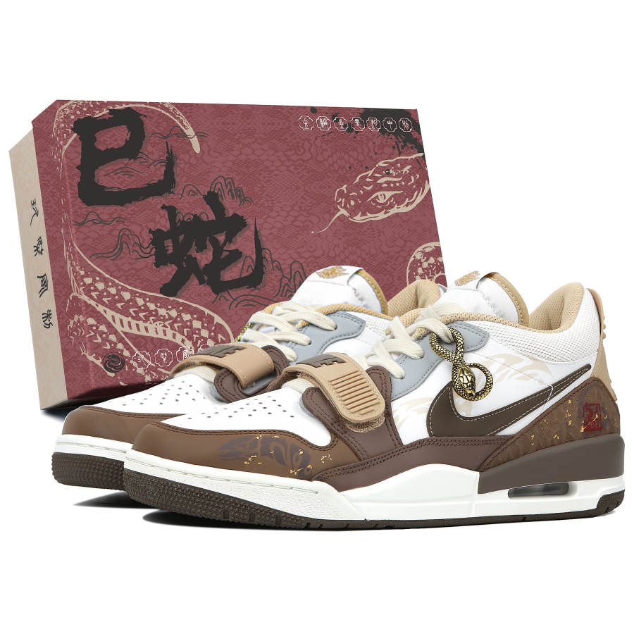Jordan Jordan Legacy 312 Slip Resistant Abrasion Resistant Low top Basketball Shoes Unisex Brown