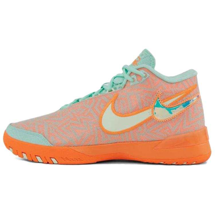 Nike Nike LeBron NXXT Genisus Slip Resistant Abrasion Resistant Low top Basketball Shoes Men's Orange Green
