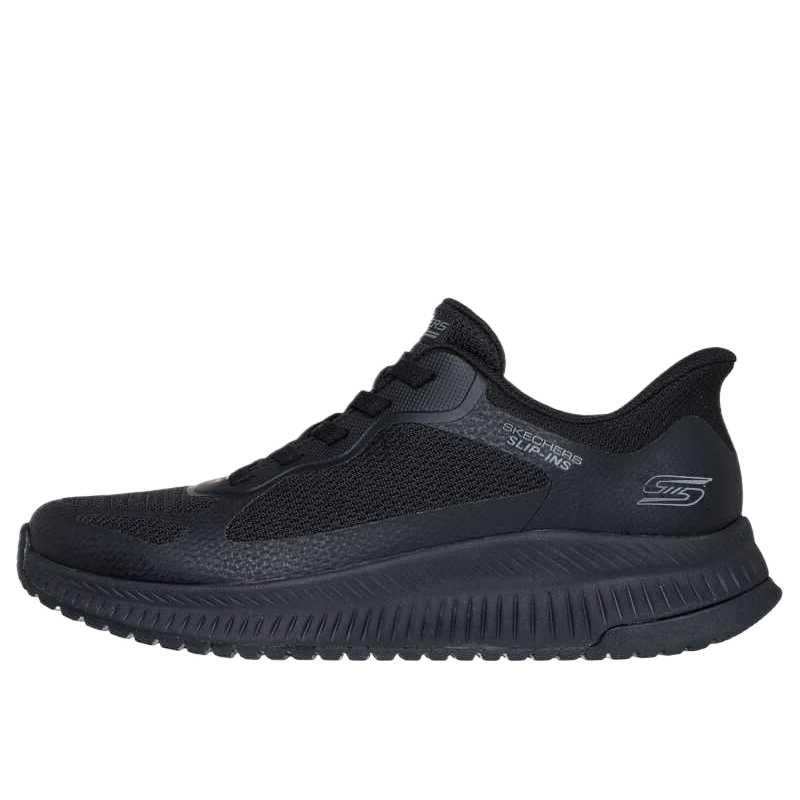 Skechers BOBS SQUAD 4 Mesh, Synthetic Leather Low top Training Shoes Women's Black