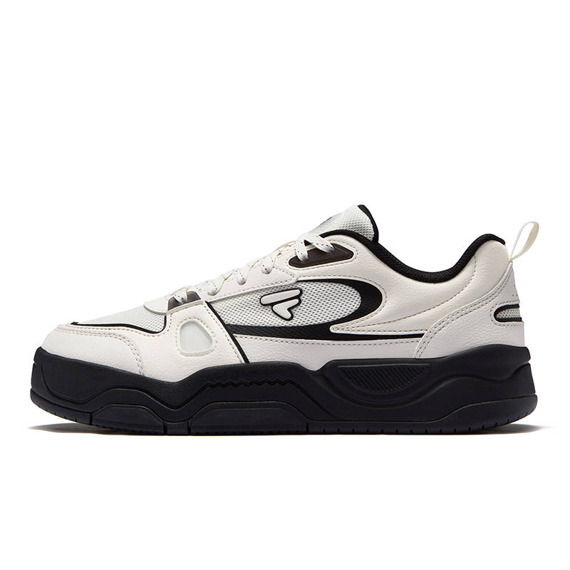FILA FUSION BANK III Low top Skateboard Shoes Women's Snow Black