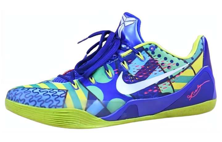 Nike Nike Kobe 9 EM Low 'Brazil' Slip Resistant Low top Basketball Shoes Men's Blue Yellow