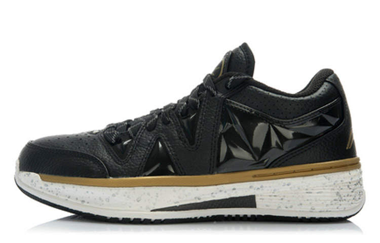 Li-Ning Li Ning WOW 2 Way Of Wade, Hidden Gold Low top Basketball Shoes Unisex Black Gold