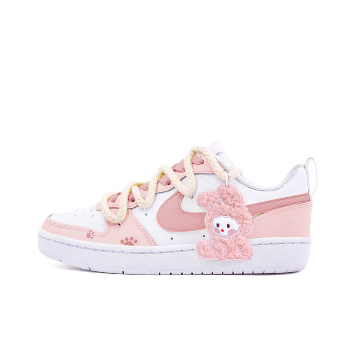 Nike Nike Court Borough Low Pearl, Amber Leather Slip Resistant Abrasion Resistant Slip Resistant Abrasion Resistant Low top