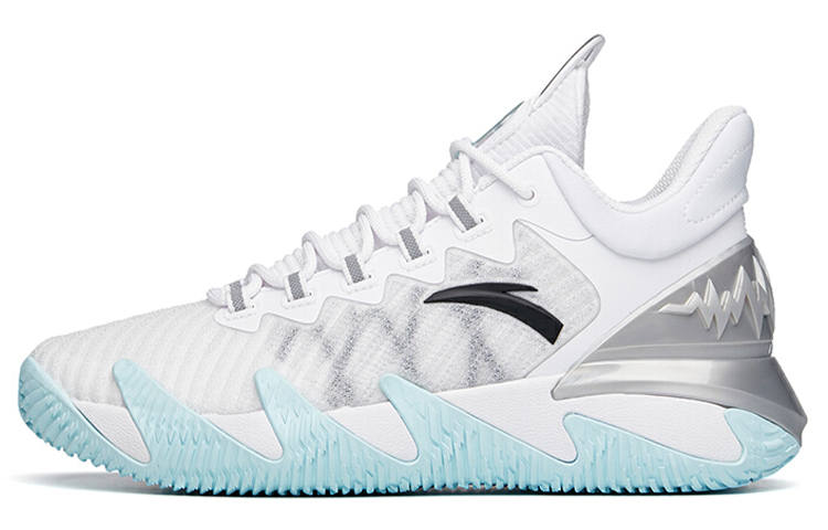 Anta Reverse Blade Fabric Cushioning Slip Resistant Abrasion Resistant Breathable Low top Basketball Shoes Men's