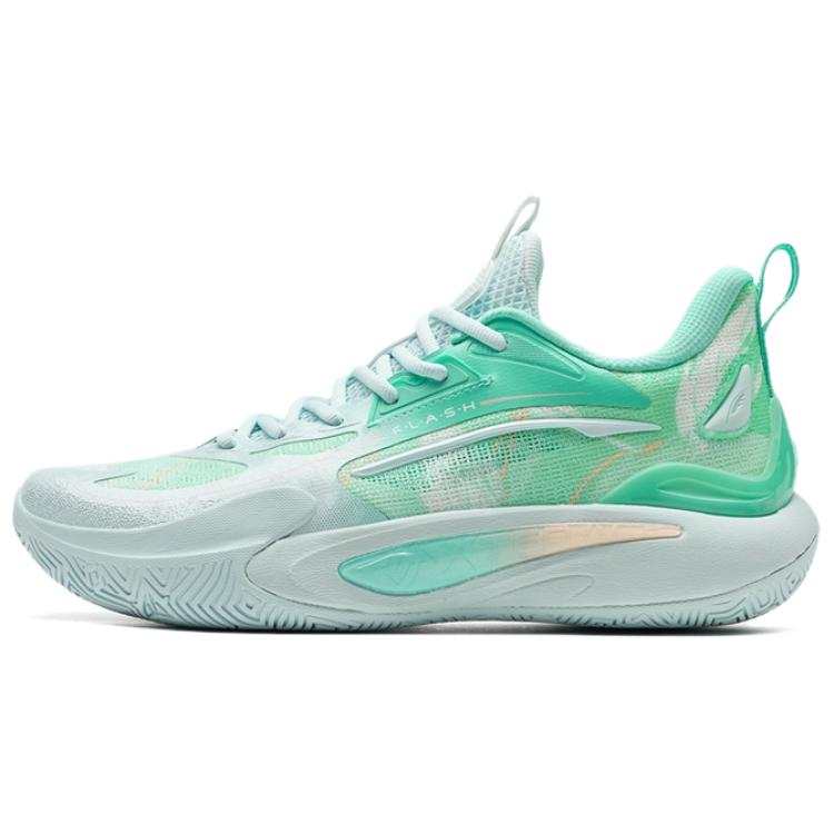 XTEP Wear resistant And Lightweight Low top Rotation Systems Basketball Shoes Men's Cyan