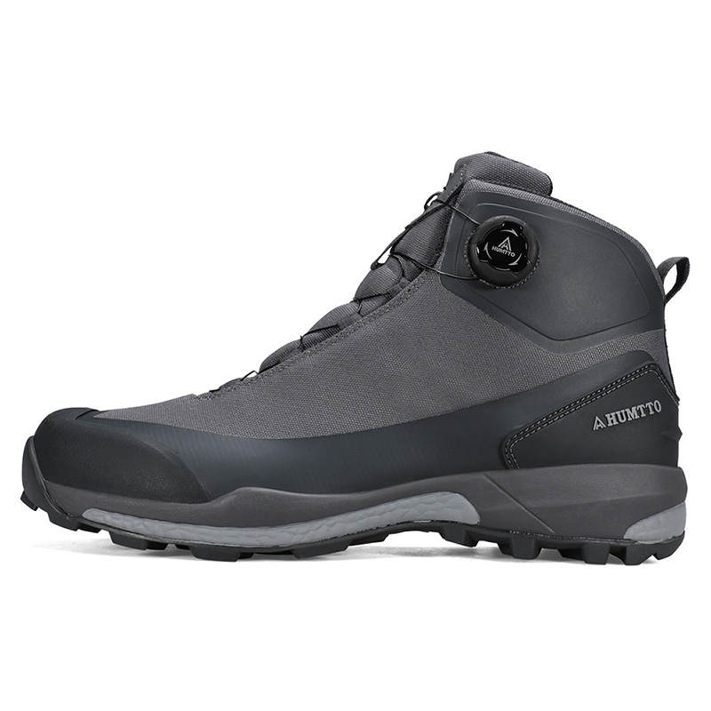 HUMTTO Cushioning Anti-Slip And Wear-Resistant Mid-Top Hiking Shoes Men's Sky Gray