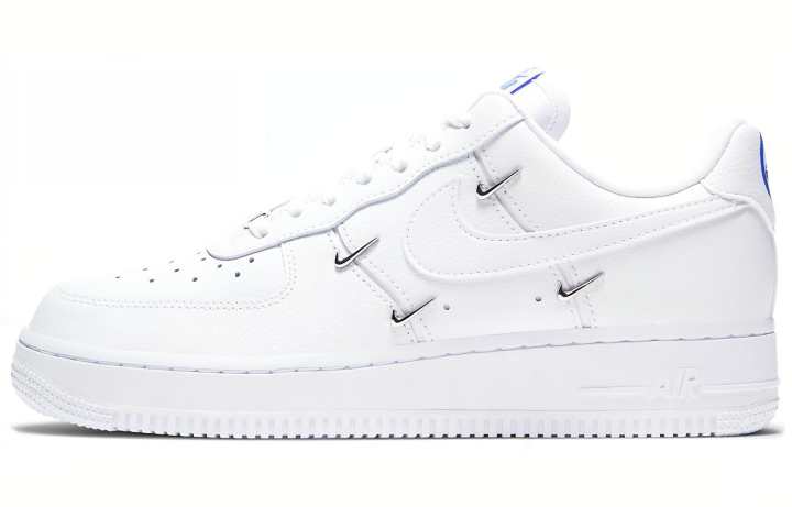 Nike Nike Air Force 1 07 LX 'Chrome Luxe' Low top Skateboard Shoes Women's White Blue