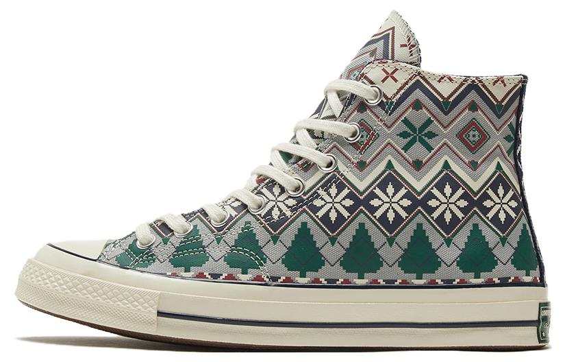 Converse Chuck 70 1970s Abrasion Resistant, Breathable, Lightweight High top Canvas Shoes Unisex Gray Green