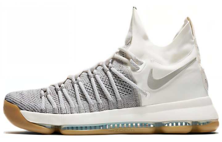 Nike Nike KD 9 ELITE Pale Grey Cushioning Support Cushioning Support Mid top Performance Basketball Shoes Men's Beige