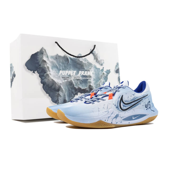 Nike Nike Precision 6 Mesh Slip Resistant Low top Basketball Shoes Men's Blue White