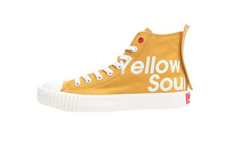 ISTEP Slip Resistant Abrasion Resistant Slip Resistant Abrasion Resistant High top Canvas Shoes Women's Yellow