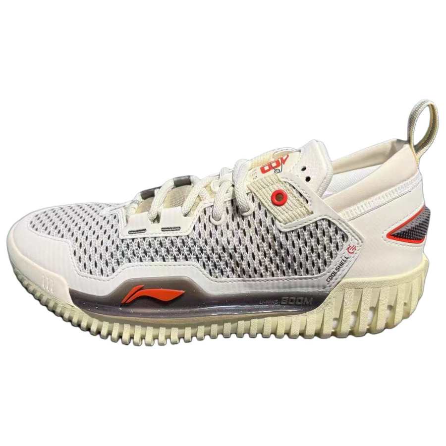 Li-Ning Li Ning BadFive 3 Low Fabric Abrasion Resistant Cushioning Low top Basketball Shoes Men's White