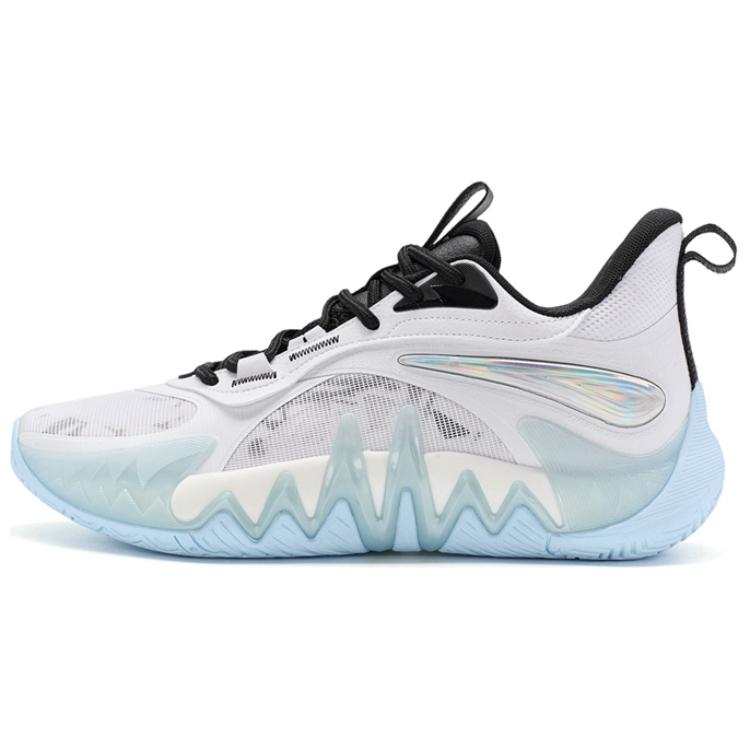 XTEP Reverse 2 Cushioning Low top Basketball Shoes Men's White Black