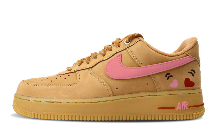 Nike Nike Air Force 1 Skateboard Shoes Unisex Low Top Brown/Pink/Red/Black
