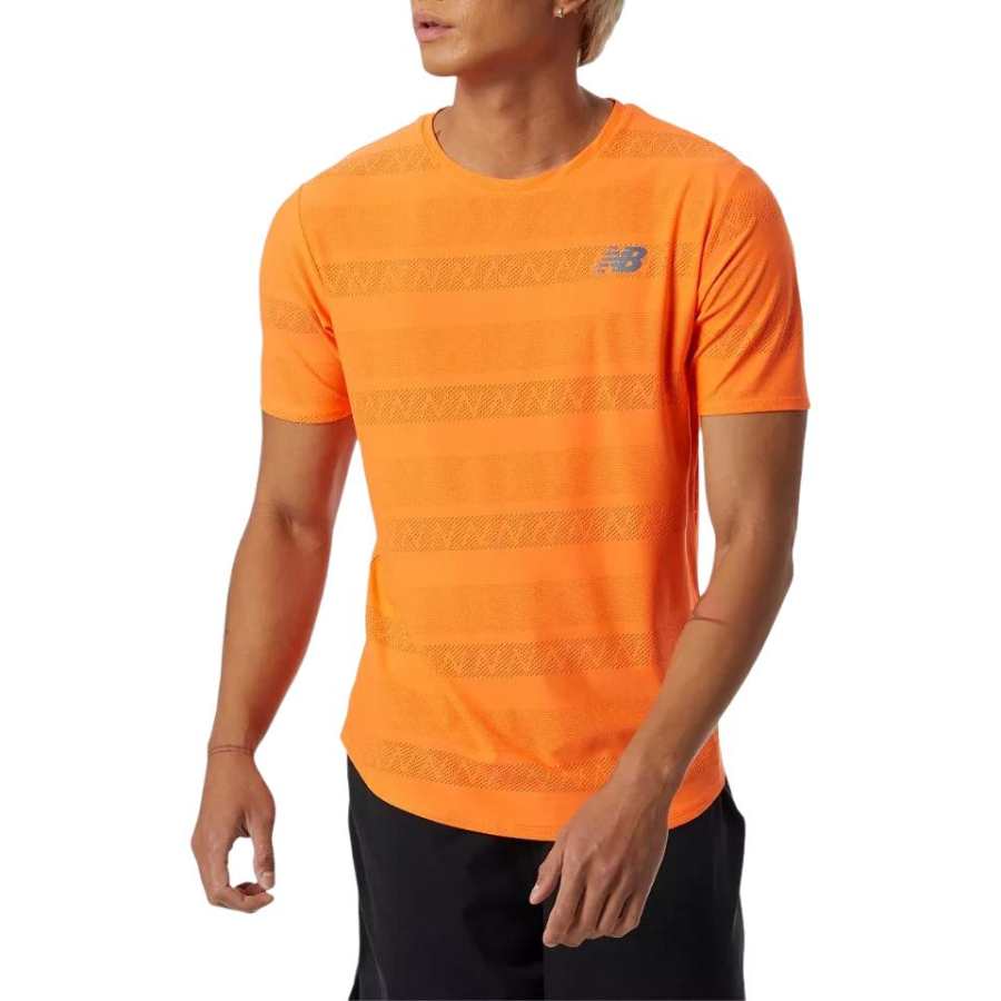 New Balance New Balance T Shirts Men's Orange Crew Neck