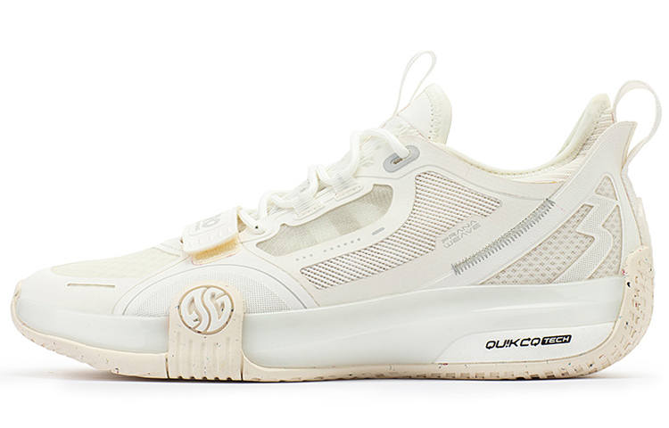 361° Chan 3 Pro Slip Resistant Abrasion Resistant Low top Basketball Shoes Men's White Gray