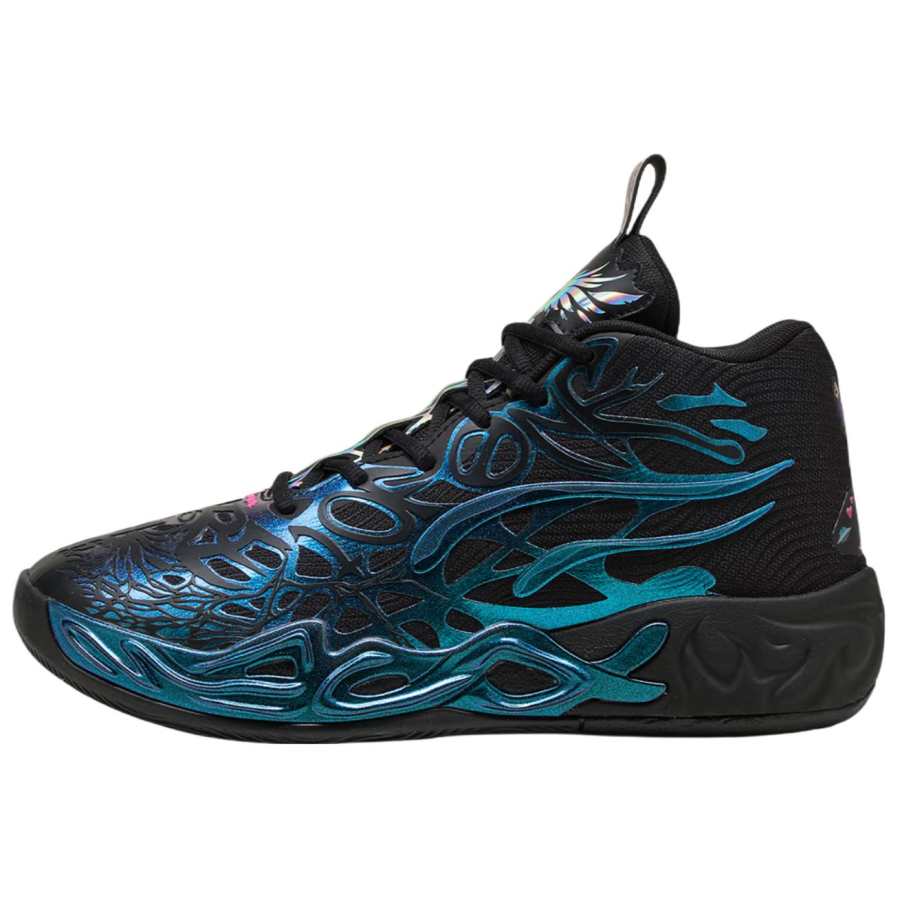 PUMA MB.04 Mid top Basketball Shoes Unisex Black Blue