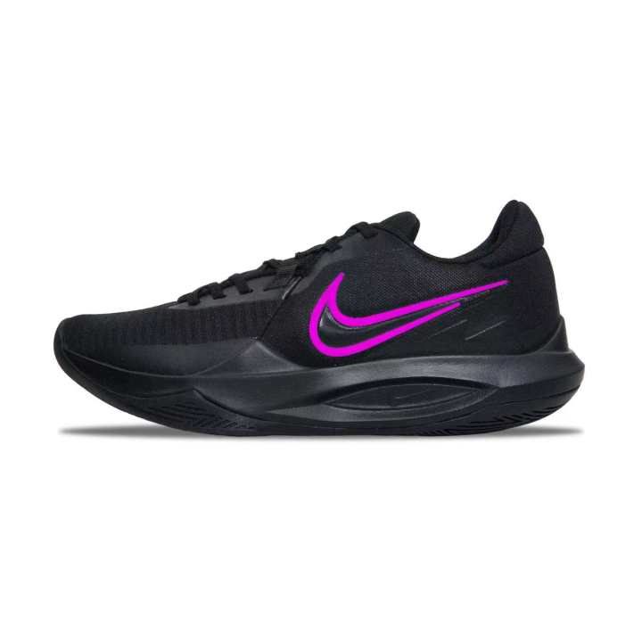 Nike Nike Precision 6 Cushioning Slip Resistant Abrasion Resistant Low top Basketball Shoes Men's Black Purple