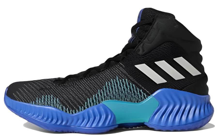 Adidas Adidas Pro Bounce 2018 Comfortable Round Toe Fabric Abrasion Resistant Abrasion Resistant High top Basketball Shoes