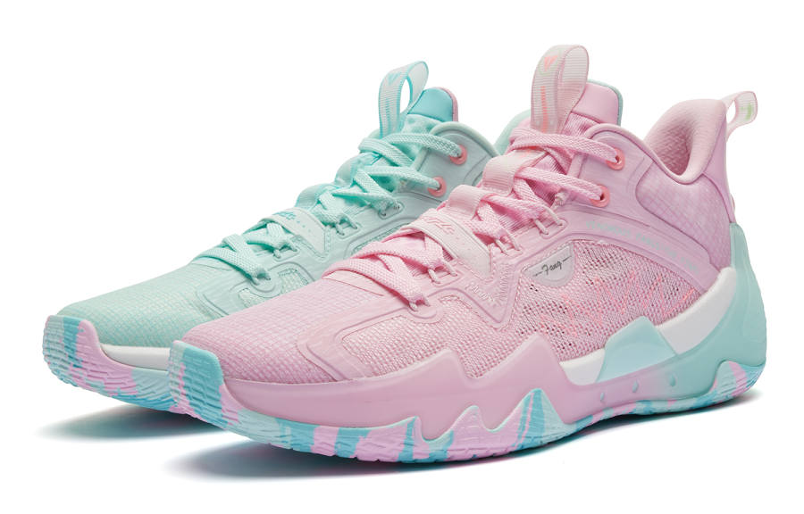QIAODAN Poisonous Fangs Pro SE Basketball Shoes Men's Low Top Pink