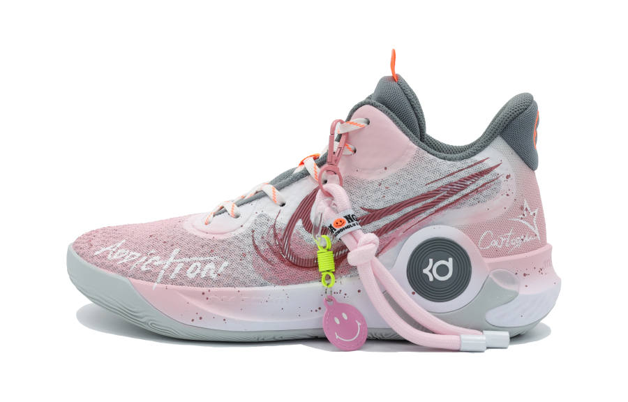 Nike Nike KD Trey 5 IX Cushioning, Wear Resistant Mid top Basketball Shoes Unisex Pink