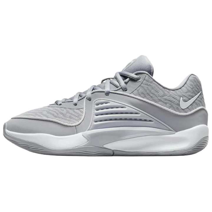 Nike Nike KD 16 Slip Resistant Abrasion Resistant Low top Basketball Shoes Men's White Gray