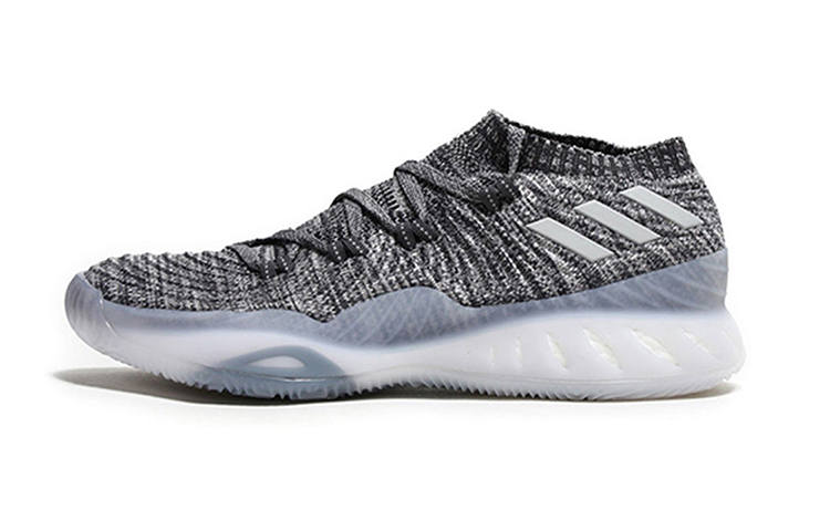 Adidas Adidas Crazy Explosive Slip Resistant Abrasion Resistant Low top Basketball Shoes Men's Gray