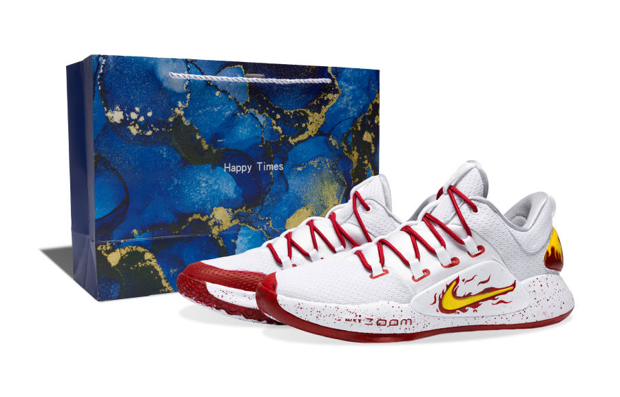 Nike Nike Hyperdunk X Fabric Cushioning, Wear Resistant Low top Basketball Shoes Men's Red White