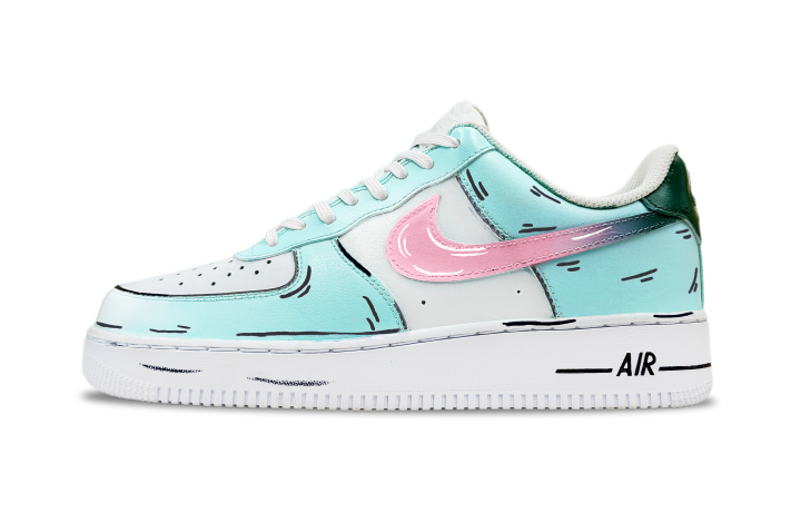 Nike Nike Air Force 1 Dimension Breakthrough Low top Skateboard Shoes Unisex Cyan